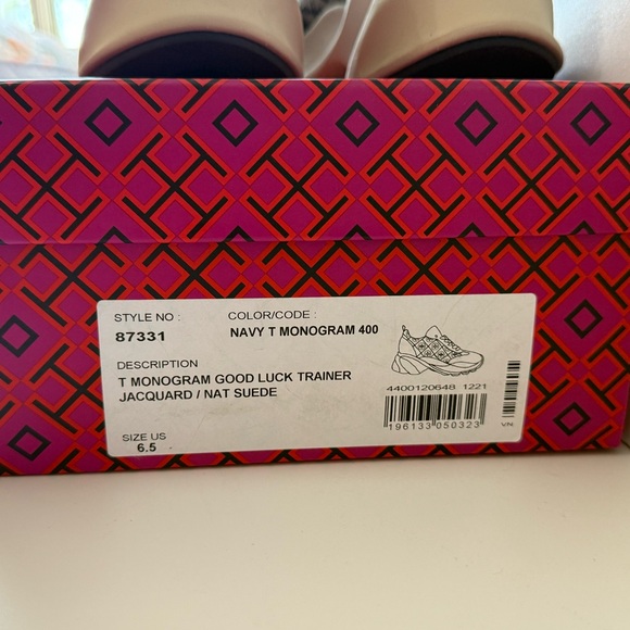 Tory Burch T Monogram Good Luck Trainer Sneakers - Picture 10 of 10